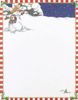 Masterpiece Snowman Letterhead - 8.5 x 11 - 100 Sheets