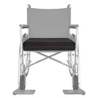 Bluestone Seat Cushion-3” Memory Foam and Gel Layers-Removable, 2", Black