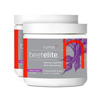 HumanN BeetElite Superfood Concentrated Beet Powder Nitric Oxide Boosting Athletic Endurance Supplement (Black Cherry Flavor, 7.1-Ounce, 2-Pack)