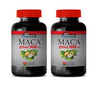 Men Stamina Enhancement Pill - Increase Energy Performance - MACA Extract 1600 MG - red maca Capsules for Men - 2 Bottles 120 Capsules