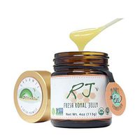 GREENBOW Organic Fresh Royal Jelly - 100% USDA Certified Organic, Pure, Gluten Free, Non-GMO Royal Jelly - One of The Most Nutrition Packed Diet Supplements - Highest Quality Royal Jelly - (113g)