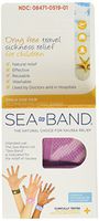Sea-Band Wristband Child Morning & Travel Sickness (Pack of 2) Colors May Vary