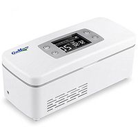 CGOLDENWALL 174x46x25mm 15 Hour Insulin Refrigerated Box 2-8℃ Thermostat Drug Reefer Portable Car Refrigerators Case Cooler or Travel Home Car 2-25℃ Temperature Adjustable