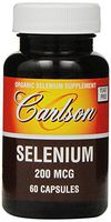 Carlson Labs Selenium, 200mcg, 60 Capsules