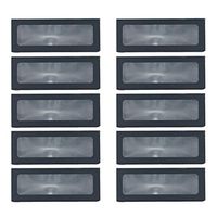 UPKOCH 10PCS Kraft Paperboard Bakery Boxes with Clear Window Mini Cake Boxes Cookie Boxes Pastry Treat Dessert Boxes Packing Boxes (Black)