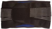 New Deluxe Neoprene Double Pull Lumbar Lower Back Support Brace Exercise Belt (S (58-72Cm))