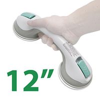 PCP Suction Grip Bathtub and Shower Safety Handle, White, 12 Inch