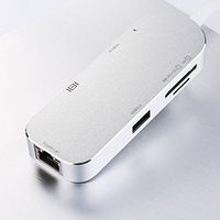 VERSUSWOLF USB C Hub, 7 in 1 Premium USB Type C Adapter ，4K USB C to HDMI, USB 3.0 Ports,Multi-Port Converter，Portable for Type C Laptops (Silver-2)