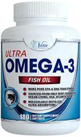 Omega 3 Fish Oil 3000mg - Tripple Strength Burpless EPA and DHA 3 6 9 Supplement 180 Count