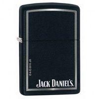Personalized Jack Daniels Logo Black Matte ZIPPO LIGHTER - Free Engraving