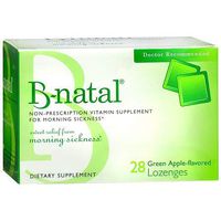 B-natal Green Apple Flavored Lozenges 28 Each (Pack of 2)