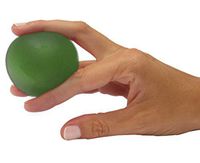 AT Surgical Fresco HandGym Pure Gel Hand Exerciser Stress Ball, Soft, Green