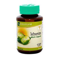 60 Caps x 500mg Morinda Citrifolia Great Morinda, Tahitian Noni Thai Herbal Khaolaor Brand
