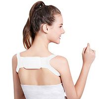 guohanfsh Upper Back Posture Corrector Clavicle Support Belt Shoulder Spine Braces Humpback Health Care White