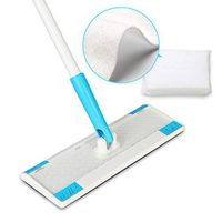 YOCADA Flat Mop Sweeper Cleaner Non-Woven Disposable Dust Refills Cloth Pads for Floor Cleaning Hardwood Ceramic Marble Tile Laminate Home Kitchen Floor with 1 Pack Non-Woven Cloths