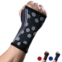 Wrist Support Sleeves (Pair) Medical Compression Recovery for Carpal Tunnel and Wrist Pain Relief Wrist Brace for Men and Women Hand Support Brace Suitable for Both Right and Left Hands (L)