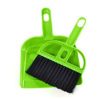 Floor Cleaning Kit, InKach Mini Desktop Sweep Cleaning Brush Small Brooms&Dustpan Set (Green 1)