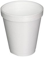 Dart Drink Foam Cups, 8oz, White, 25/Pack