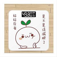 Lfsp Electronic Scales, Digital Scales Cartoon Bathroom Scale USB Electronic Digital Portable Weight Scale Smart Body Fat Scales Suitable for Bedroom Bathroom Weighing Scales High-Precision Scales