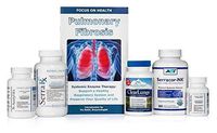 Lung - Pulmonary Support Bundle (5 Bottles) Serracor-NK 300caps - Systemic Proteolytic Enzymes, Serra-Rx 80,000 SU 180caps Enteric-Coated Serrapeptase, Clear Lungs 120caps, NAC 90caps & Vit. D3 60caps
