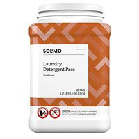 Amazon Brand - Solimo Laundry Detergent Pacs, Fresh Scent, 120 count