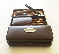 One Personalized Engraved Folding Cigar Case & Cigar Cutter -Christmas, Holidays gift -Gift for him, for men