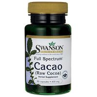 Swanson Full Spectrum Cacao (Raw Cocoa) 400 Milligrams 60 Capsules
