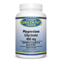 Vitamin Discount Center Magnesium Glycinate 400 mg, 180 Vegetarian Capsules