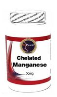 Chelated Manganese 50mg 200 Capsules # BioPower Nutrition