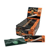 Zig Zag 1 1/4 Pre Rolled Cones (24 Packs/Full Box) with Leaf Lock Gear Smell Proof Pouch