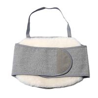 Lumbar Supports Belt Protection Warm Waist Home Protection Series 100% Safety Fabric (Color : Gray, Size : L)