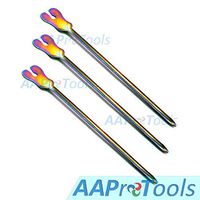 AAProTools 3× Dental Grooved Director with Probe Tip and Tongue Tie Rainbow Color 5" Instruments