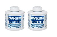 DYKEM 80300 Steel Blue Layout Fluid Brush-in-Cap (4oz) - 2/Pack