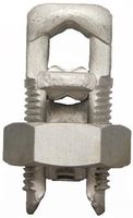 Morris Products 90424 Split Bolt Connector With Spacer, Dual Rate For Copper and Aluminum Conductors, 350 AWG,  350 -350 Max Run To Max Tap, 1/0 - 4 Min Run To Min Tap, 350 - 4 Max Run To Min Tap, 650inlb Torque
