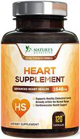 Heart Supplement Extra Strength Blood Pressure Support* - Heart Support Vitamins - Made in USA - Best Natural BP Pills with CoQ10 & Magnesium for Men & Women - 120 Capsules
