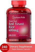 Puritans Pride Red Yeast Rice 600 mg Capsules, 240 Count
