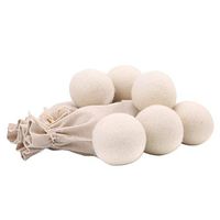LALANG 1PC Hypoallergenic Organic Natural Fabric Softener Wool Dryer Balls Reusable
