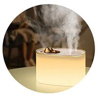 1000ML Aroma Essential Oil Diffuser USB Ultrasonic Air Humidifier with 2 Mist Outlet 7 Color LED Light,a