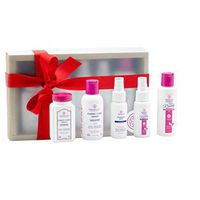 FOREVER NEW Gift Set - Liquid + Powder Detergent (4 Fl Oz Each), Stain Removier Spray + Gel (2 Fl Oz and 4 Fl Oz) Odor Remover Spray (2 Fl Oz) - Hypoallergenic and Biodegradable, Unscented