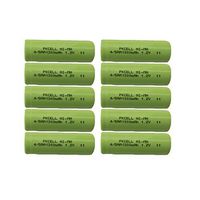 Rechargeable 4/5aa Battery 1.2v ni-mh Battery 1300mAh Count :Pcs (10)