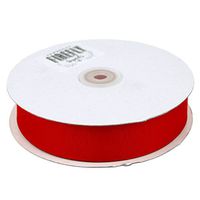Christmas Gift Wrapping Ribbon (Solid Grosgrain, 7/8-inch x 50-Yard, Red)