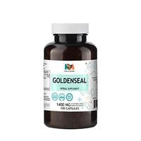 Goldenseal 100 Capsules, 1400 MG per Serving, Goldenseal Root (Hydrastis Canadensis L.)