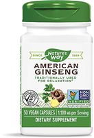 Natures Way American Ginseng Root Capsule, 550 Mg - 50 per pack - 3 packs per case.