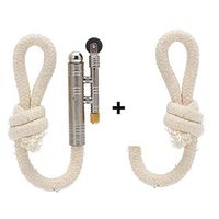 Vintage Lighter Retro Trench Rattlesnake Rope Velvet Metal Lighter Fire Starter Camping Outdoors,1 Lighter + 1 Rope