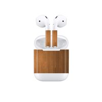 Vinyl Skin Decal for Airpods Bluetooth Earphone Case Protective Sticker Wrap Cover Skins-Wood Board