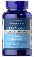 Puritan's Pride Ultra Woman Collagen Support 1000mg with Hyaluronic Acid-90 Rapid Release Capsules