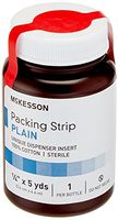 2 Bottles McKesson Plain Packing Strip 1/4" X 5Yards Sterile Latex Free - Model 61-59120