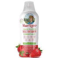Immunity Daily Liquid Multivitamin + Zinc + Elderberry + Organic Whole Food Blend by MaryRuth's (Strawberry) Vitamin A B C D3 E Trace Minerals & Amino Acids 100% Vegan - Men Women Kids 0 Sugar 32oz