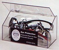 Horizon Manufacturing 5135 10-Pair Foam Ear Plug Dispenser with Lid - Clear Plastic