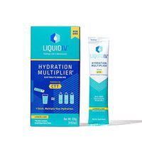 Liquid I.V. Hydration Multiplier, Electrolyte Powder, Easy Open Packets, Supplement Drink Mix (Lemon Lime, 8 Count)